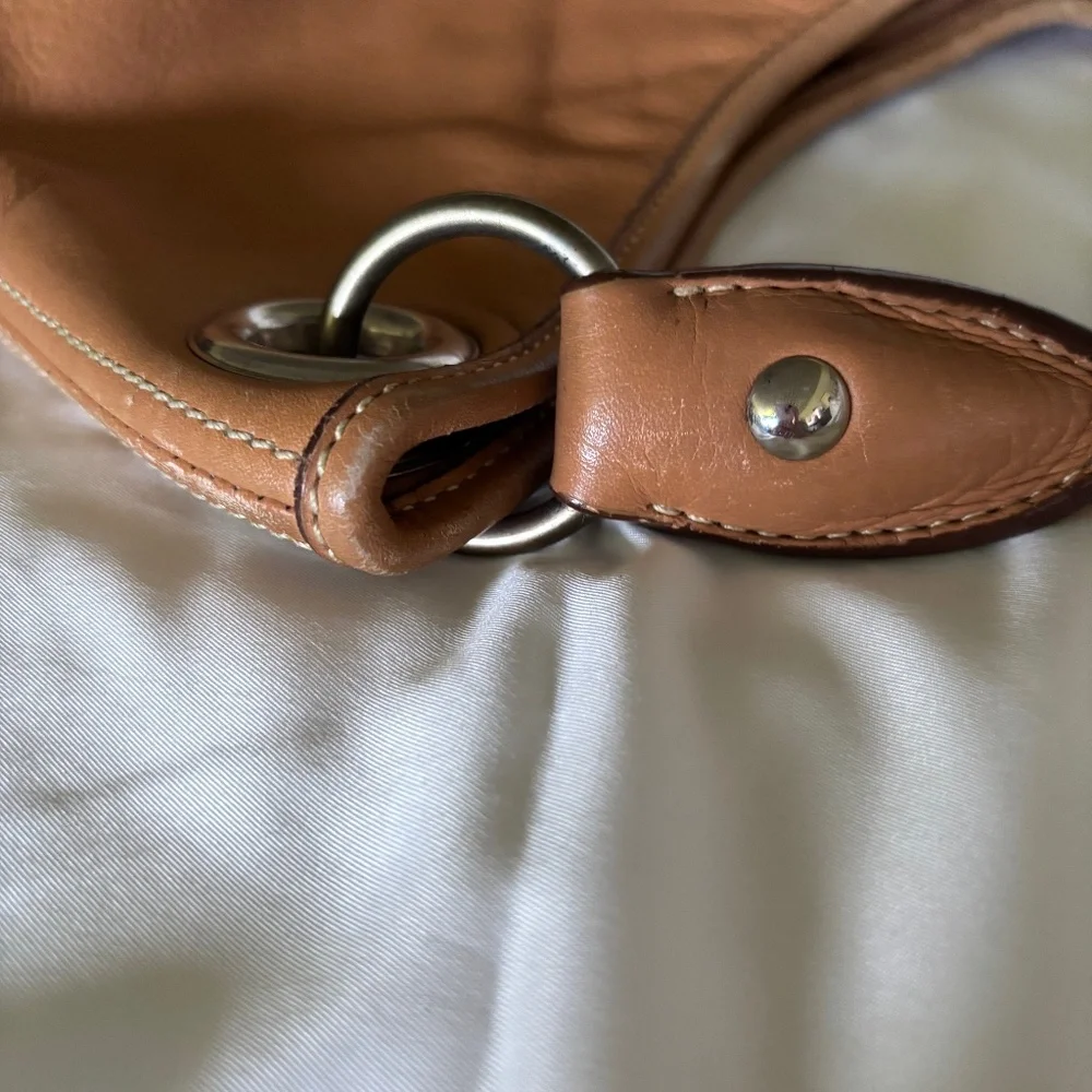 Miu Miu Tan Leather Hobo Bag